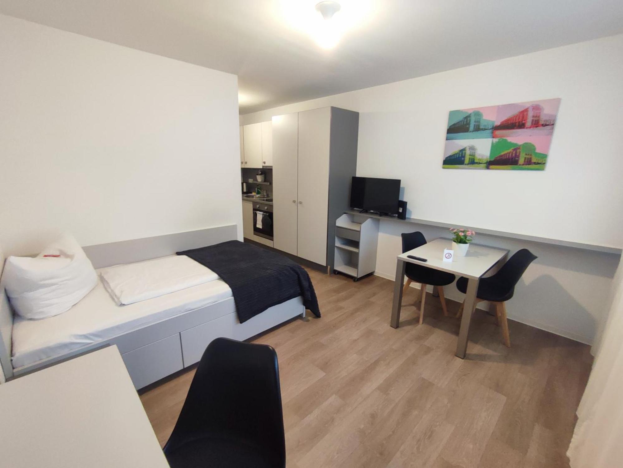 Spreepolis Boardinghaus Aparthotel Berlijn Kamer foto
